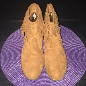 Brown Suede Ankle Boots